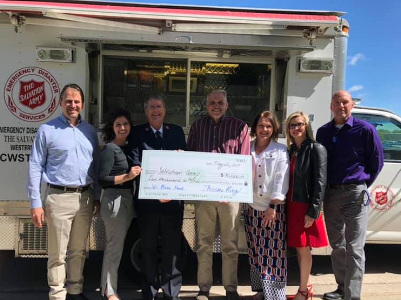 Компания Thermo King пожертвовала 10000 долларов Армии Спасения