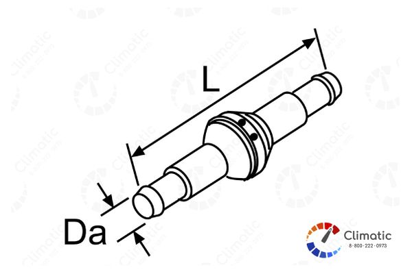 Клапан обратный 2х20 (металл) Webasto