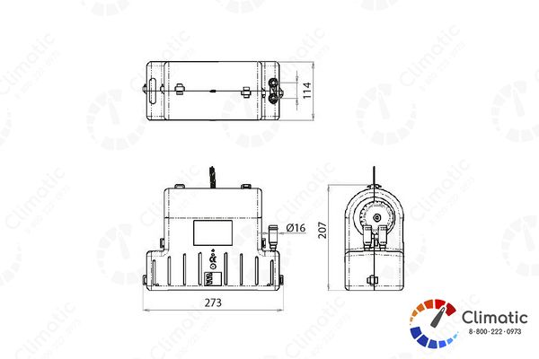 Дополнительный отопитель "Xeros 4200", 24 вольт, патрубки Ø16мм, 2 выхода по 75 мм. Eberspacher