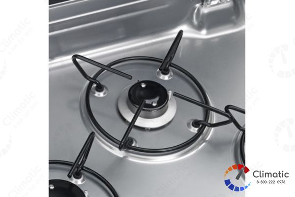 Варочная панель газовая Dometic HBG 3440, 3 конф,1*1000Вт; 2*1800Вт, 335 г/ч, 30мбар, стекл.крышка, поджиг 12В