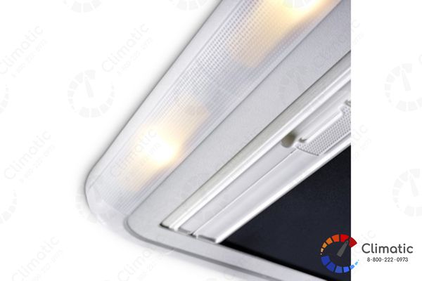 Люк DOMETIC/Seitz Heki 2 Deluxe, ручн.- рычаг, 3 полож., макс. угол 55гр., подсветка, толщина крыши 25-60мм