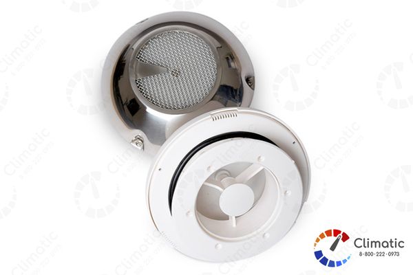 Накрышный вентилятор Dometic GY 21, без мотора, цвет белый, купол металл.