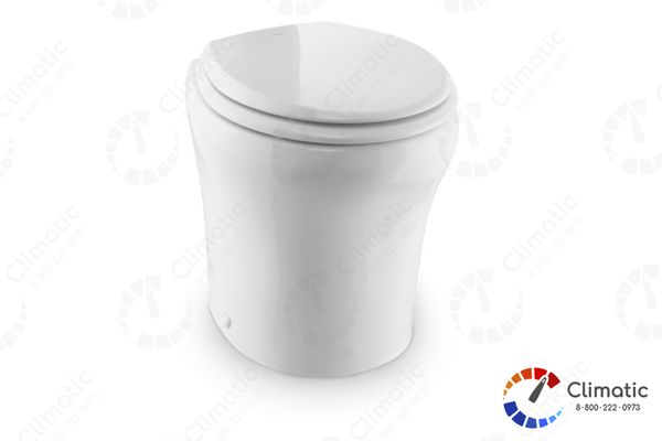 Туалет электр. станд. DOMETIC/SeaLand MasterFlush 8152, цв. бел., сид.дерев., 20А, питание 12В