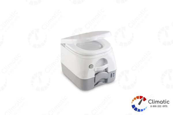 Туалет портативный DOMETIC 972, для отх. 9.8л, смыв. 8.7л, цв. сер.